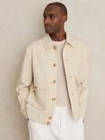 Reiss Barry Cotton Blend Shirt Jacket