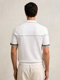 Reiss Bradford Regular Fit Polo Shirt, White/Green