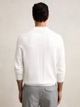 Reiss Clinton Long Sleeve Polo Shirt, White