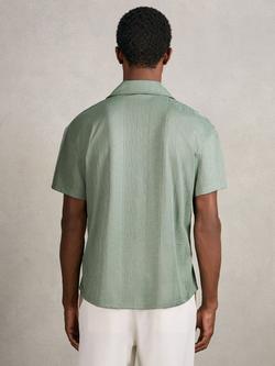 Reiss Ando Airforce Short Sleeve Shirt - view 2, Mint Green