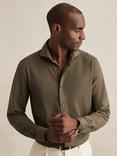 Reiss Charge Regular Fit Shirt, Olive Green