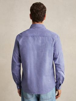 Reiss Hendrixon Stripe Cotton Shirt - view 2, Blue/White