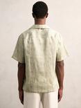 Reiss waver Regular Fit Abstract Shirt, Sage Green