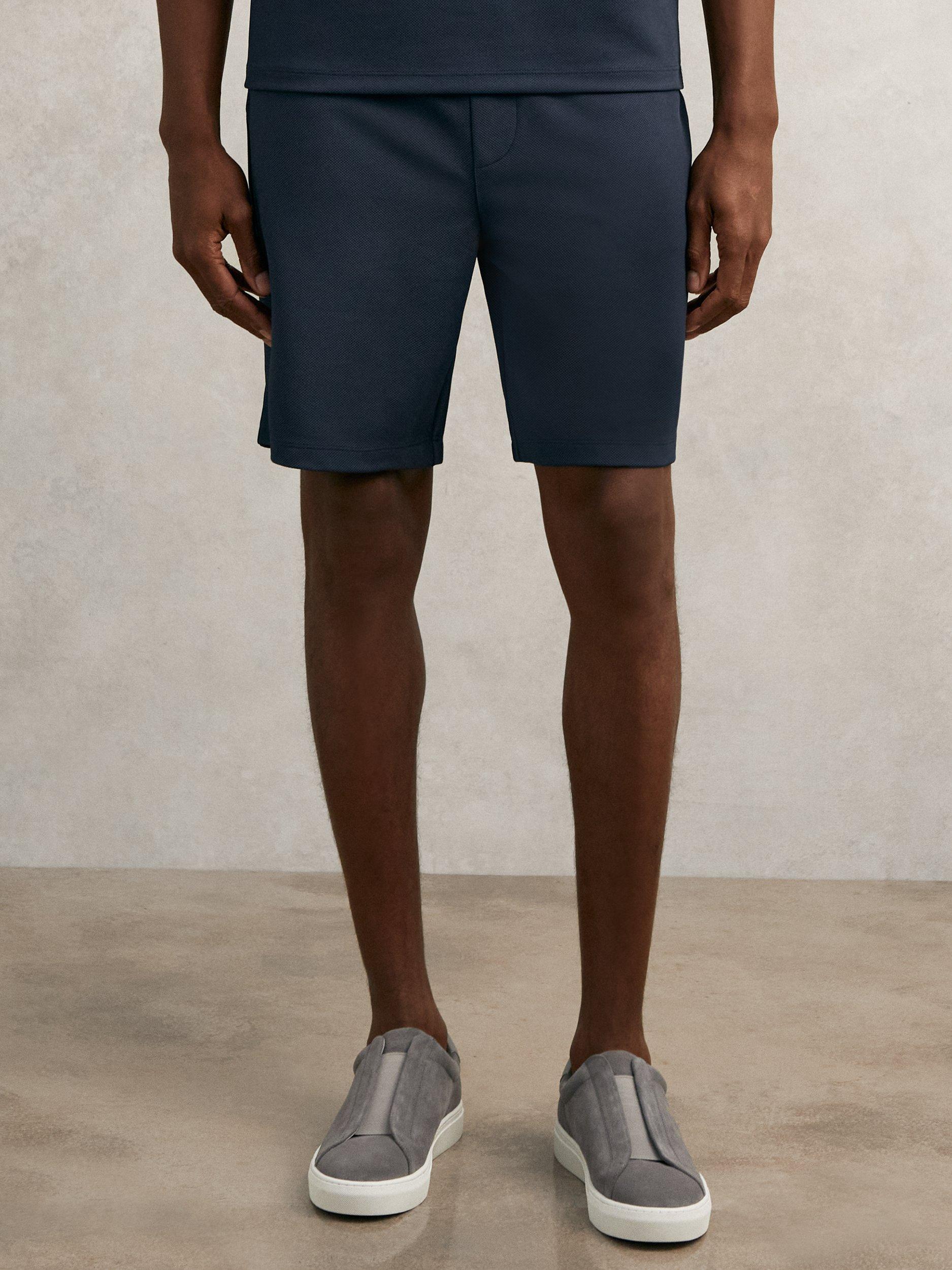Product image 1 of 4, which shows Reiss Angus Shorts, Airforce Blue, XS