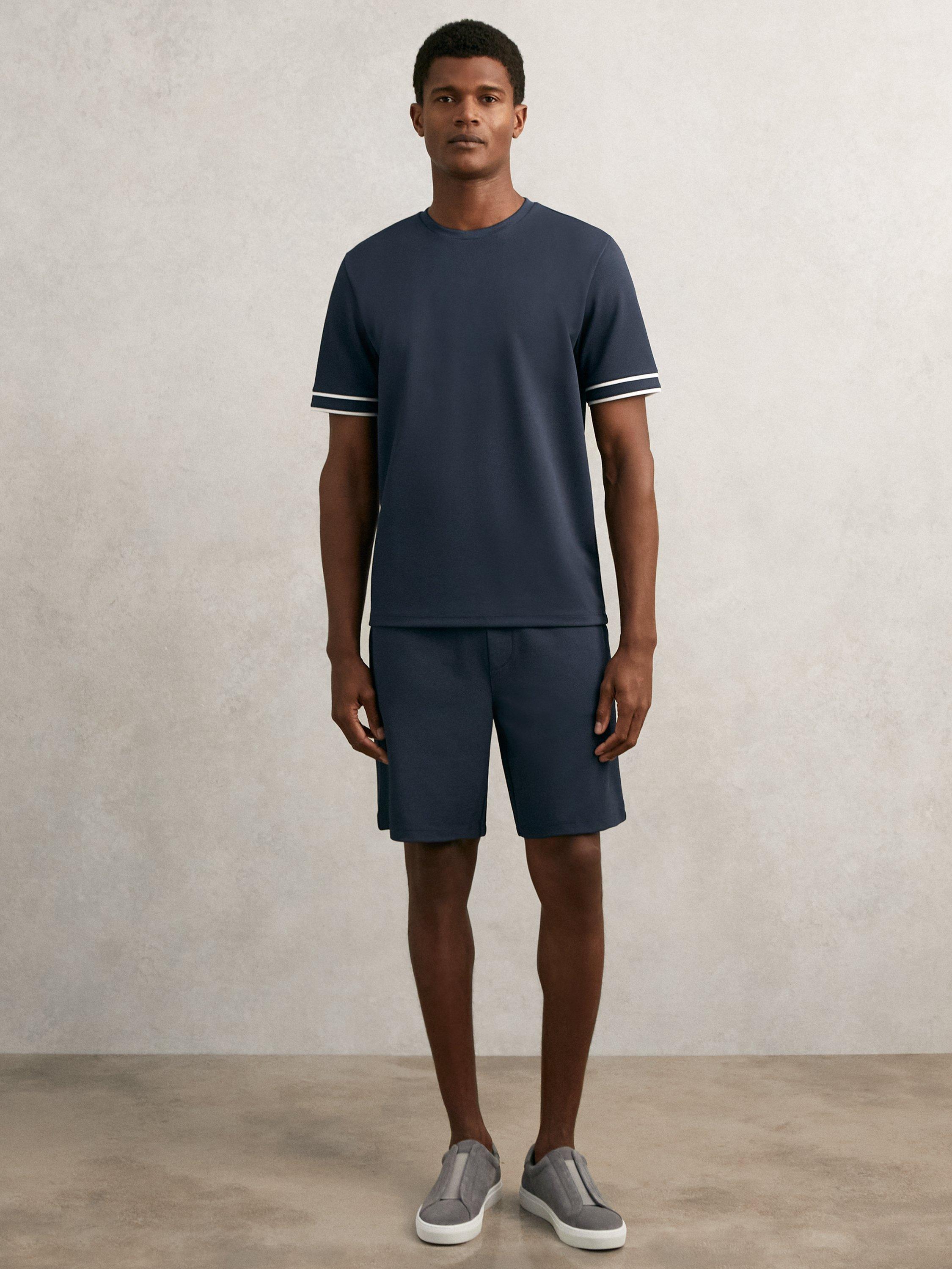 Product image 3 of 4, which shows Reiss Angus Shorts, Airforce Blue, XS