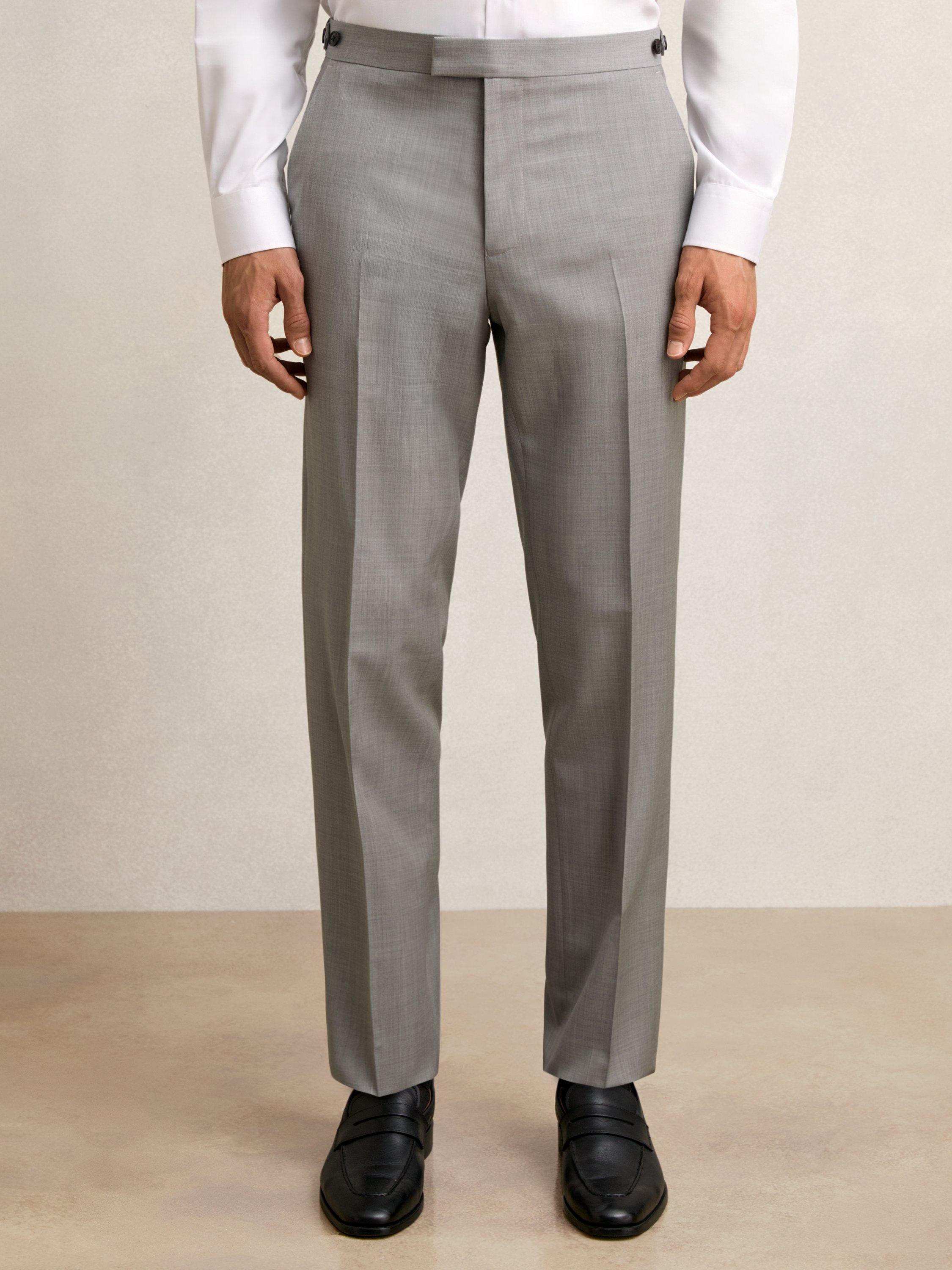Product image 4 of 5, which shows Reiss Inspire Wool Trousers, Mid Grey, 30R
