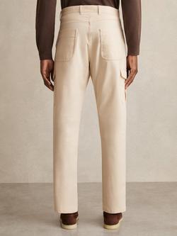 Reiss Robinson Cargo Trousers, Light Stone - view 2, Light Stone