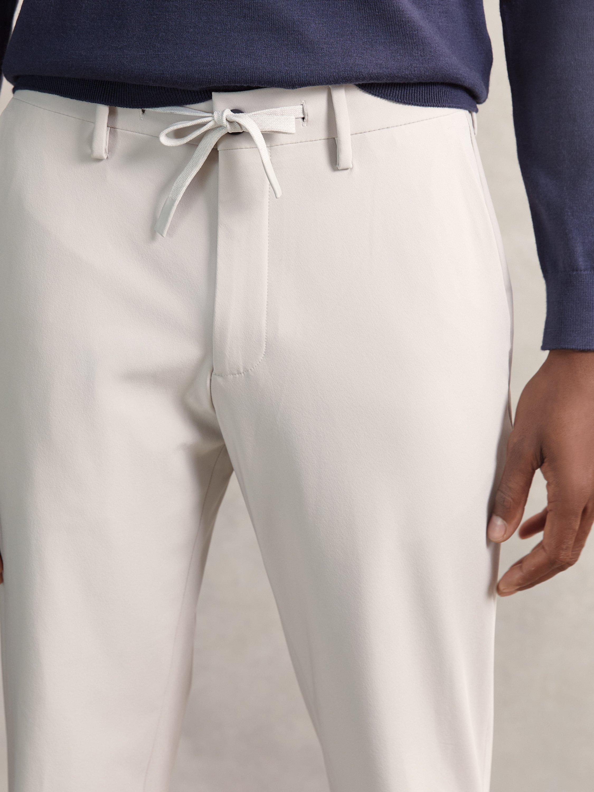 Product image 4 of 5, which shows Reiss Split Straight Chinos, Ice Blue, 28R