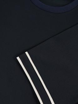 Reiss Oscar Regular Fit Crew T-Shirt - view 2, Navy Blue