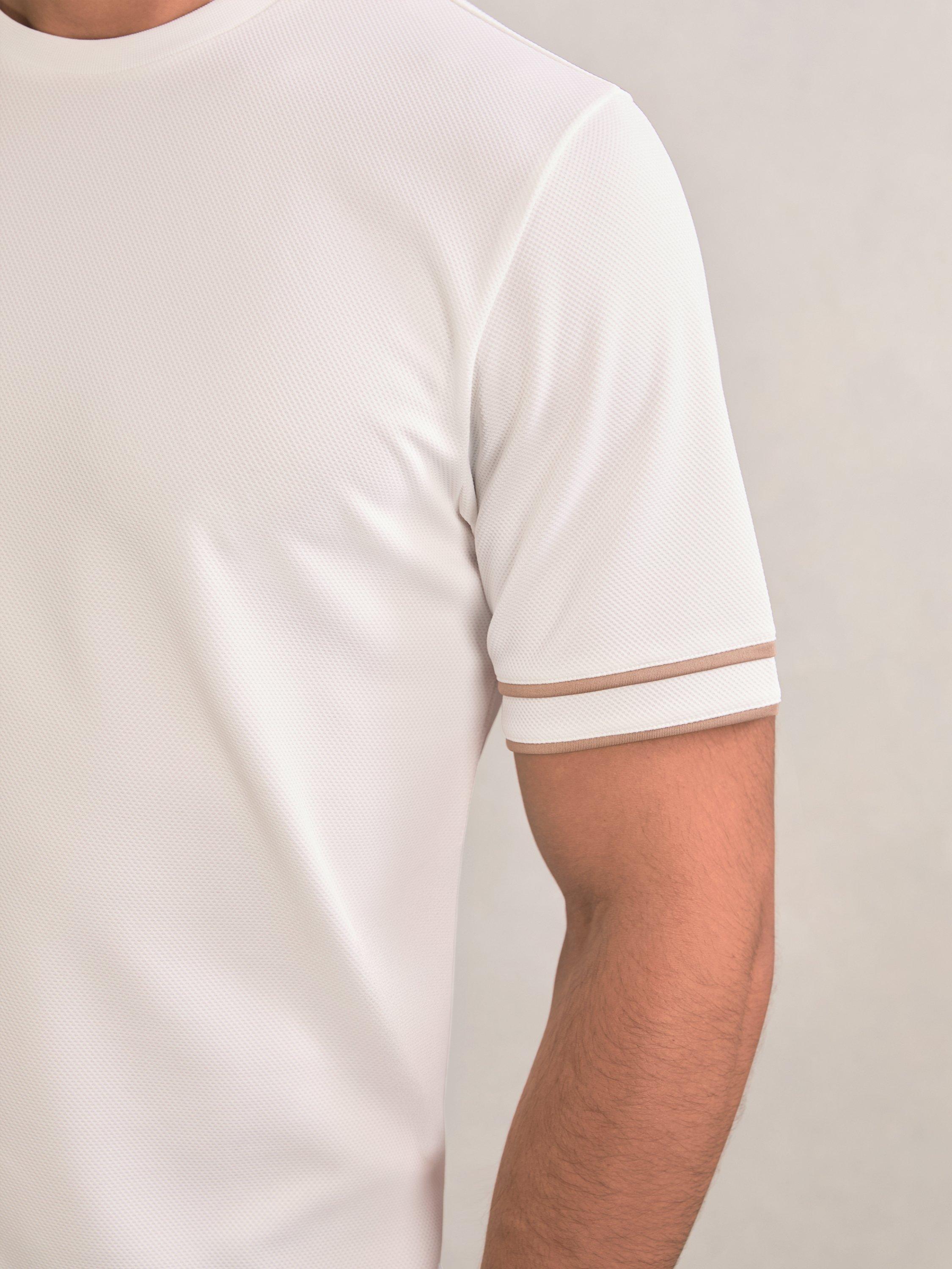 Product image 5 of 6, which shows Reiss Oscar Crew Neck Short Sleeve T-Shirt, White, XS