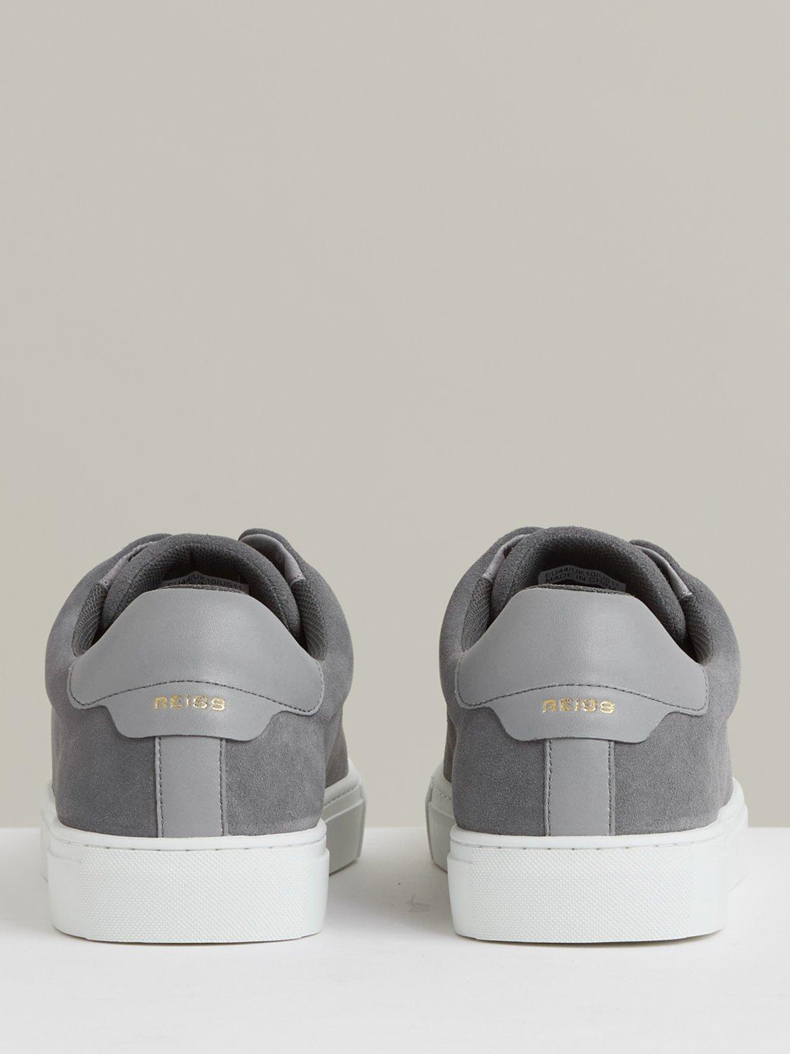 Product image 5 of 5, which shows Reiss Emil Slip On Suede Trainers, Grey, 9