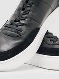 Reiss Finton Lace Up Leather Trainers