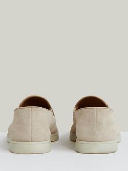 Reiss Harrison Suede Loafers - view 2, Light Stone
