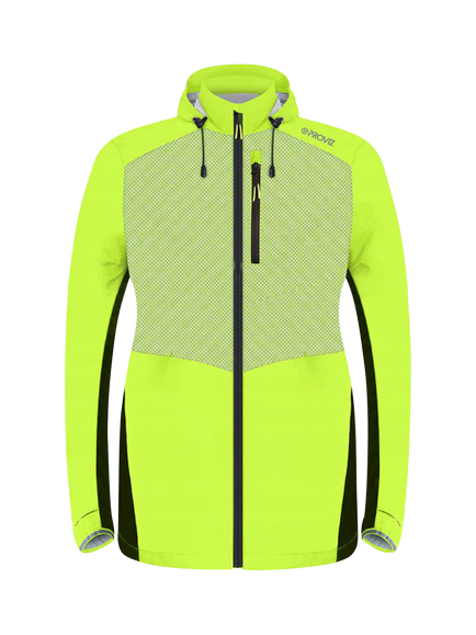Proviz Women's REFLECT360 Reflective Lumina Hooded Running Jacket, Yellow