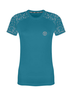 Proviz Women's REFLECT360 Reflective Short Sleeve Running Top, Ocean Teal