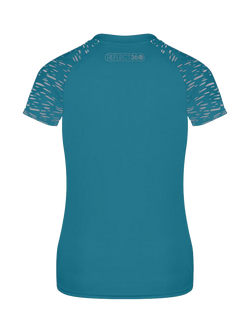 Proviz Women's REFLECT360 Reflective Short Sleeve Running Top - view 2, Ocean Teal