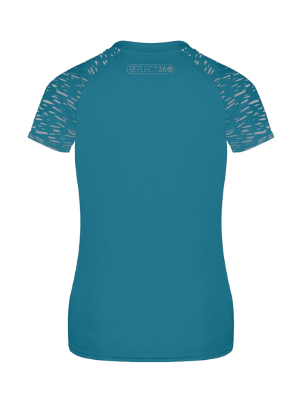 Proviz Women's REFLECT360 Reflective Short Sleeve Running Top - view 2, Ocean Teal