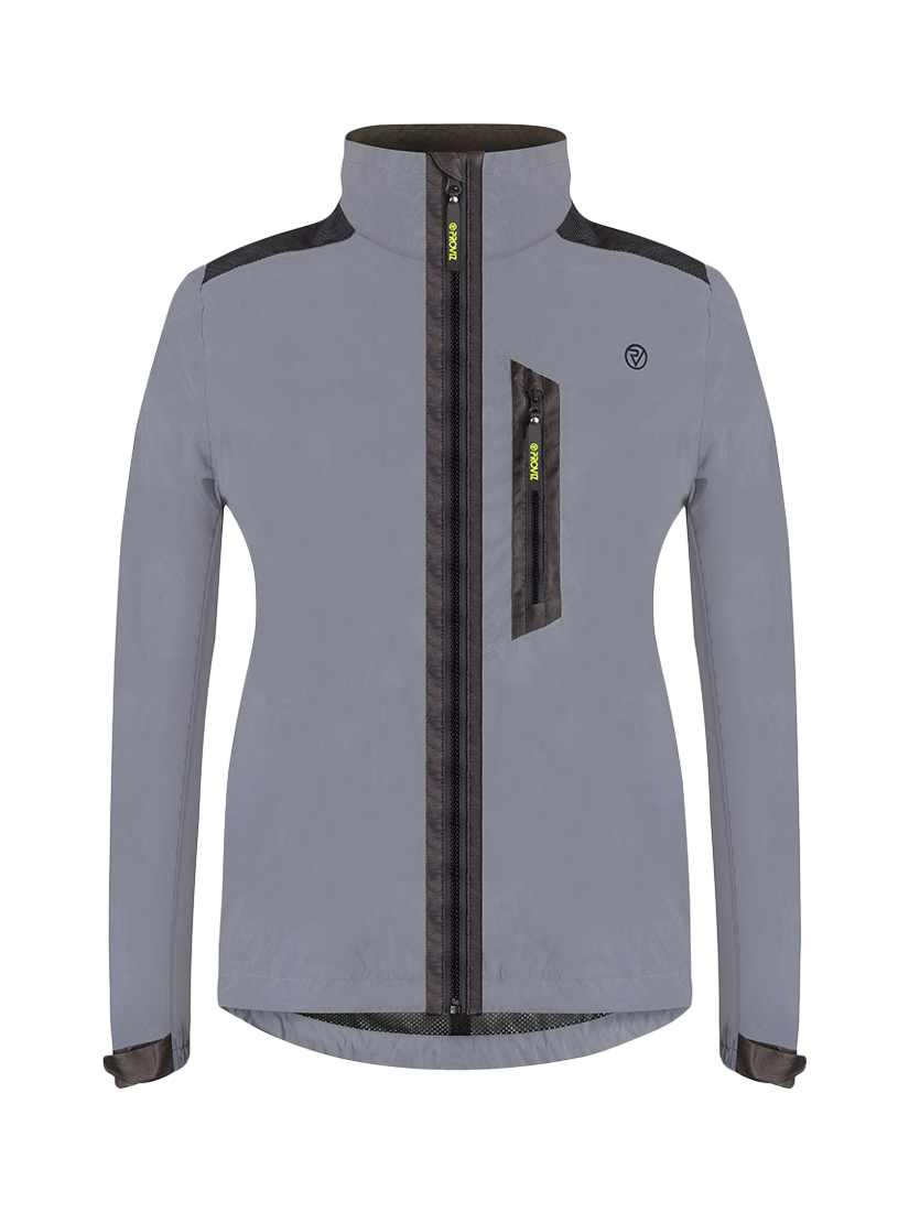 Product image 1 of 5, which shows Proviz Women's City Cycling Jacket, Grey, 20
