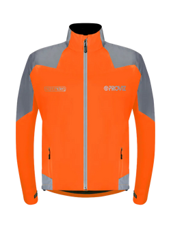 Proviz Men's Nightrider Reflective and Waterproof Jacket, Orange