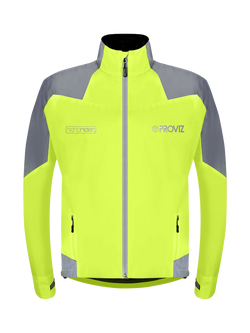 Proviz Men's Nightrider Reflective and Waterproof Jacket, Yellow