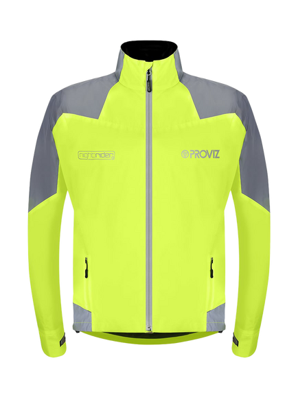 Proviz Men's Nightrider Reflective and Waterproof Jacket, Yellow