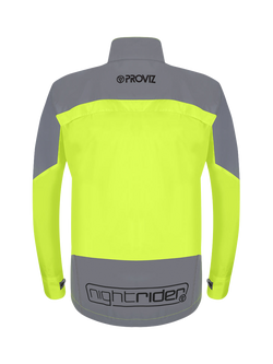 Proviz Men's Nightrider Reflective and Waterproof Jacket - view 2, Yellow