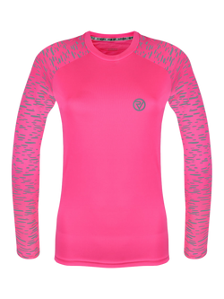 Proviz Reflective Long Sleeve Running Top, Pink