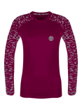 Proviz Reflective Long Sleeve Running Top, Burgundy