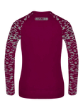 Proviz Reflective Long Sleeve Running Top, Burgundy