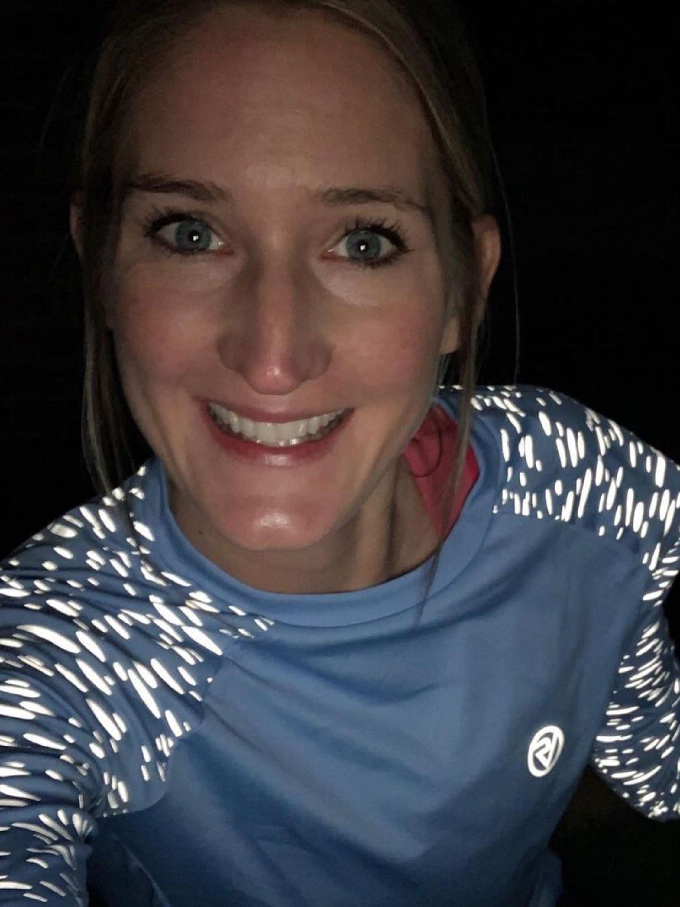 Product image 5 of 5, which shows Proviz Reflective Long Sleeve Running Top, Sky Blue, 6