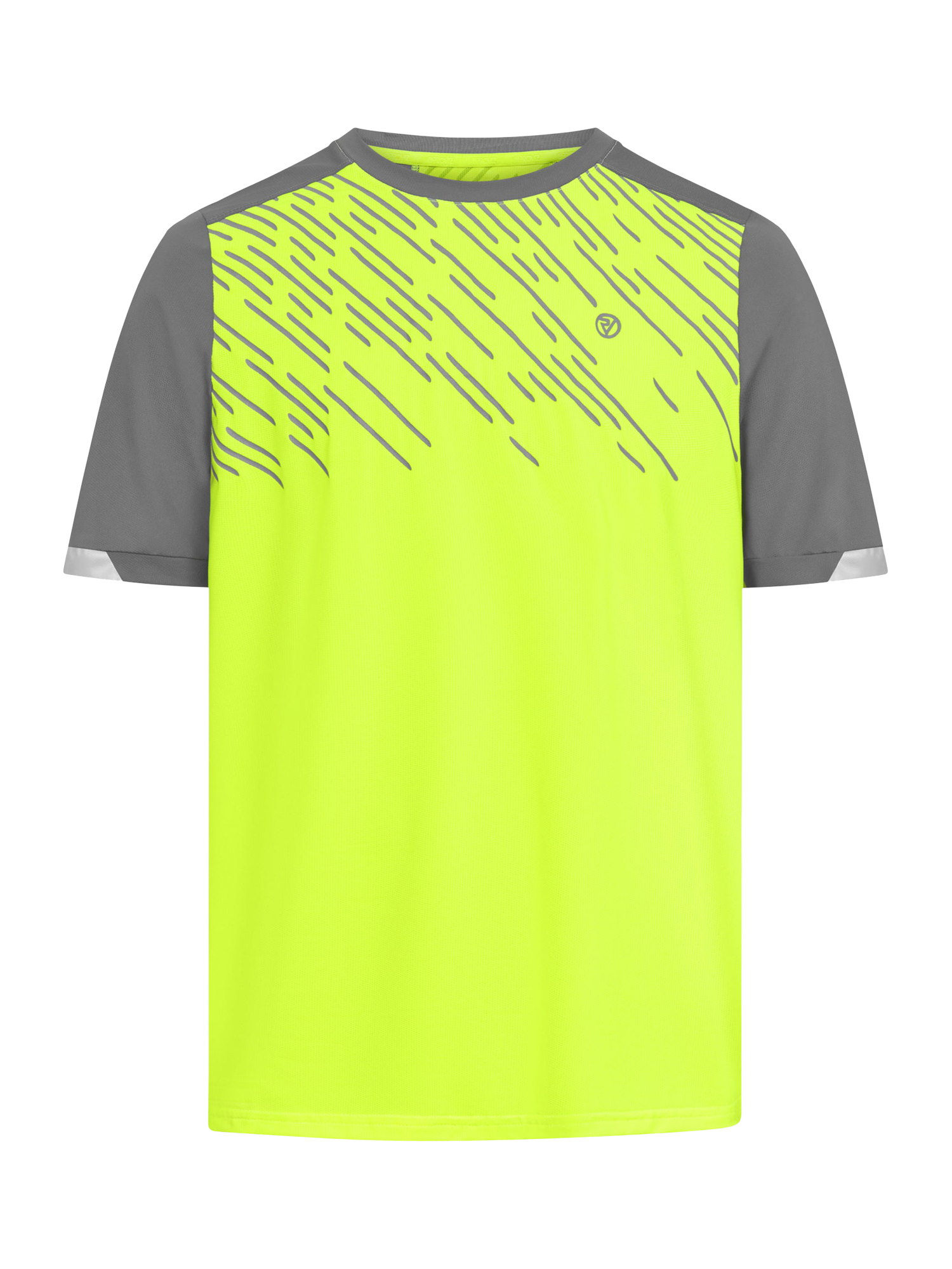 Product image 1 of 4, which shows Proviz Men's Running Shirt, Yellow, XS