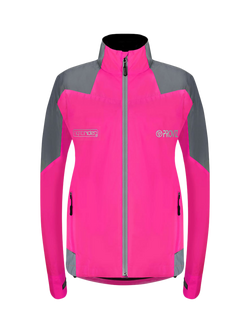 Proviz Women's Nightrider Reflective Waterproof Cycling Jacket, Pink