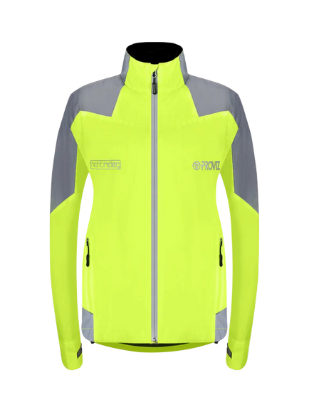 Proviz Women's Nightrider Reflective Waterproof Cycling Jacket, Yellow