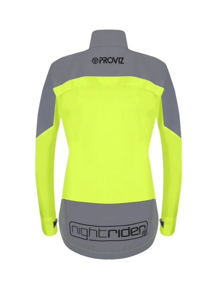 Proviz Women's Nightrider Reflective Waterproof Cycling Jacket - view 2, Yellow
