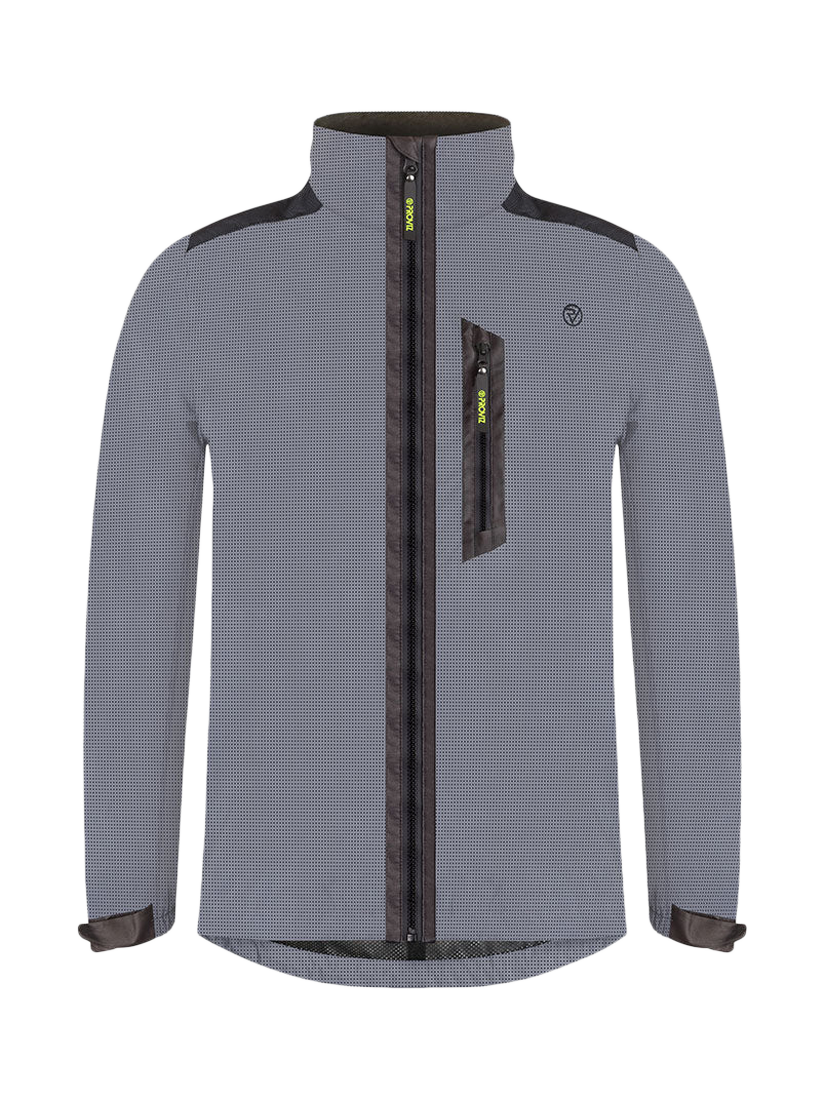 Product image 1 of 6, which shows Proviz Men's Apex Reflective Cycling Jacket, Grey, L