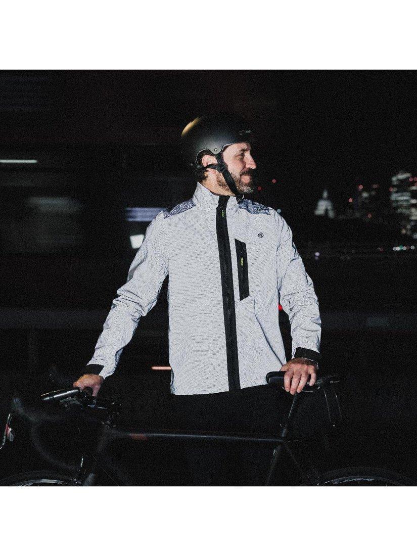 Product image 4 of 6, which shows Proviz Men's Apex Reflective Cycling Jacket, Grey, L