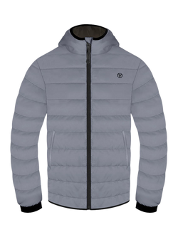 Proviz Men's REFLECT360 Synthetic Quilted Down Jacket, Grey, Grey