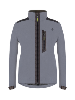 Proviz Women's Apex Reflective Cycling Jacket, Grey, Grey
