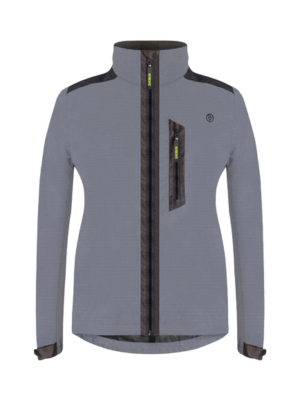 Proviz Women's Apex Reflective Cycling Jacket, Grey, Grey