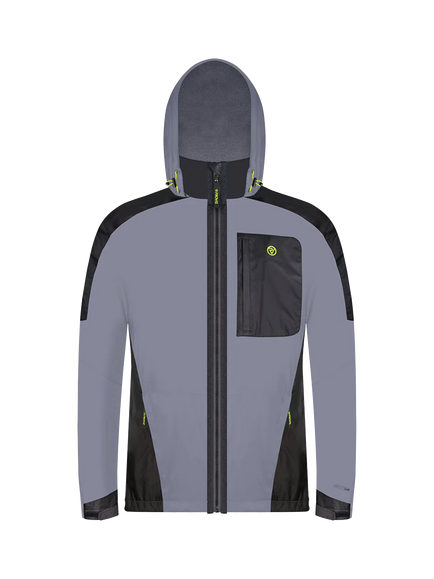 Proviz Men's Fleece Lined REFLECT360 Hooded Jacket, Grey, Grey