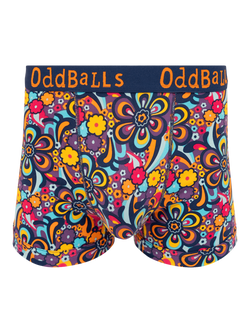 OddBalls Peace & Love Stretch Cotton Boxer Shorts, Multi, Multi