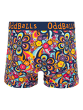 OddBalls Peace & Love Stretch Cotton Boxer Shorts, Multi