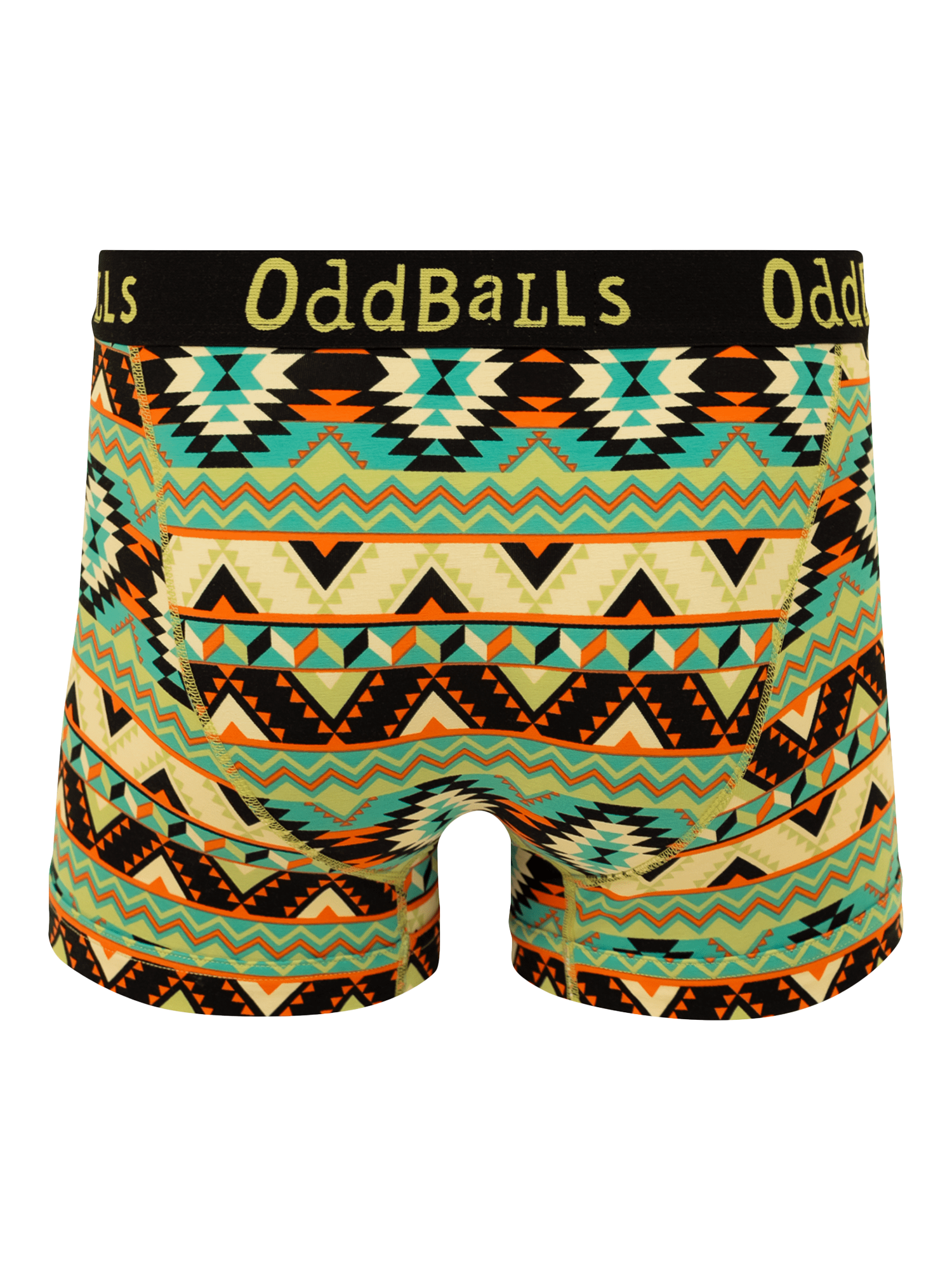 Product image 2 of 4, which shows OddBalls Wild West Stretch Cotton Boxer Shorts, Multi, XXS