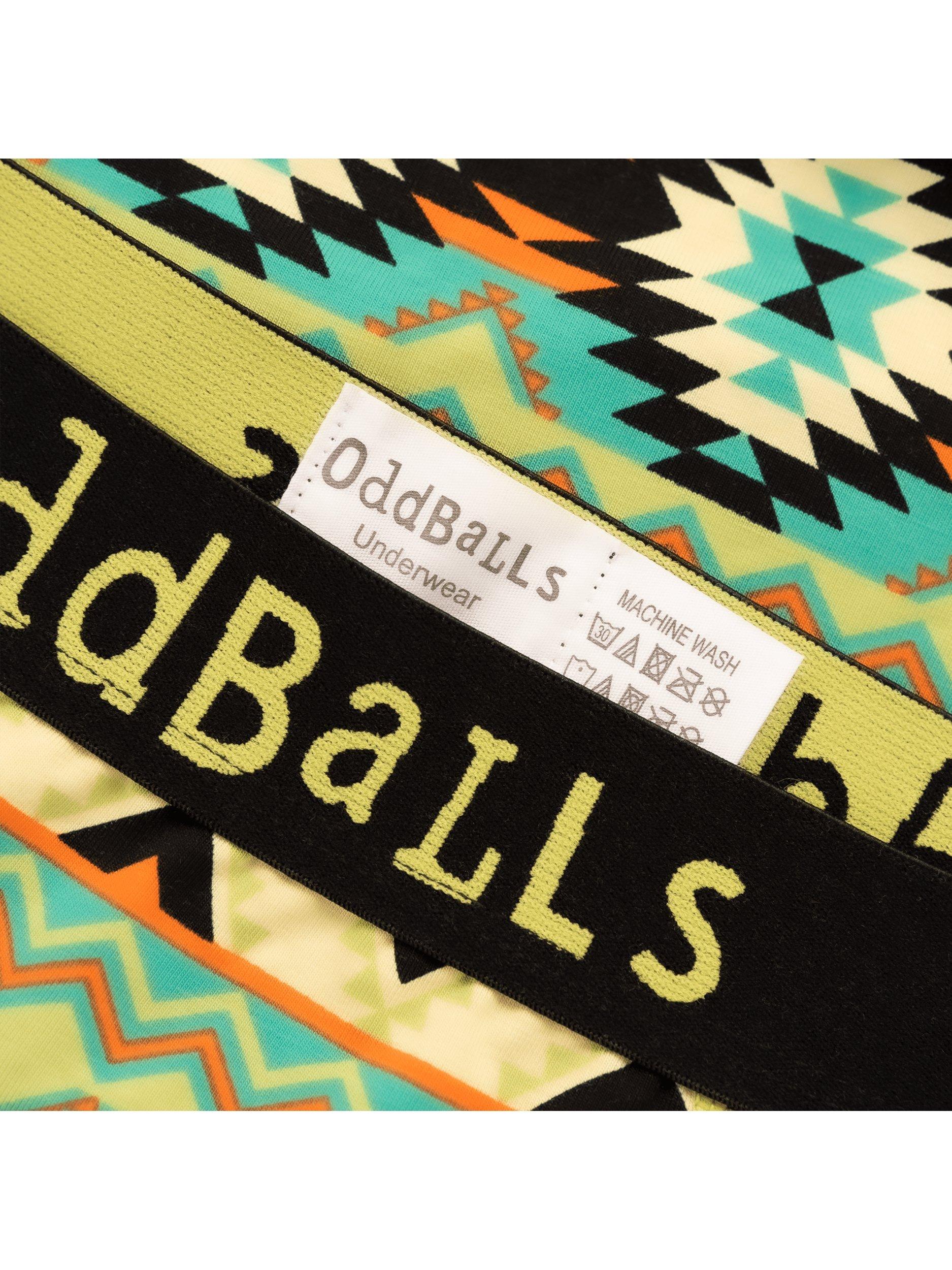 Product image 3 of 4, which shows OddBalls Wild West Stretch Cotton Boxer Shorts, Multi, XXS