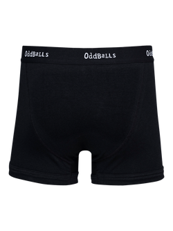 OddBalls Classic Stretch Cotton Boxer Shorts - view 2, Black