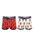 OddBalls England Rugby Stretch Cotton Boxer Shorts, Pack of 2, Multi