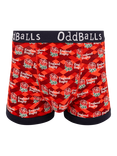 OddBalls England Rugby Stretch Cotton Boxer Shorts, Multi