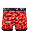 OddBalls England Rugby Stretch Cotton Boxer Shorts, Multi