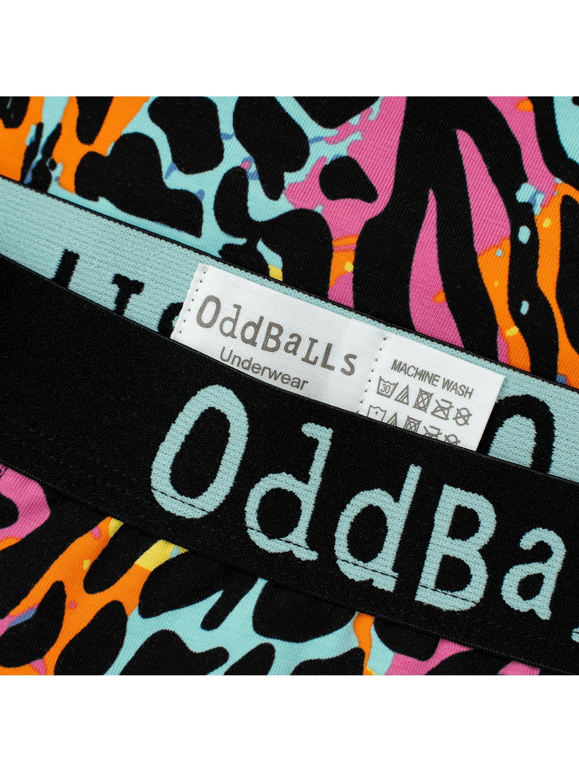 Product image 3 of 4, which shows OddBalls Filthy Animal Stretch Cotton Boxer Shorts, Multi, XXS