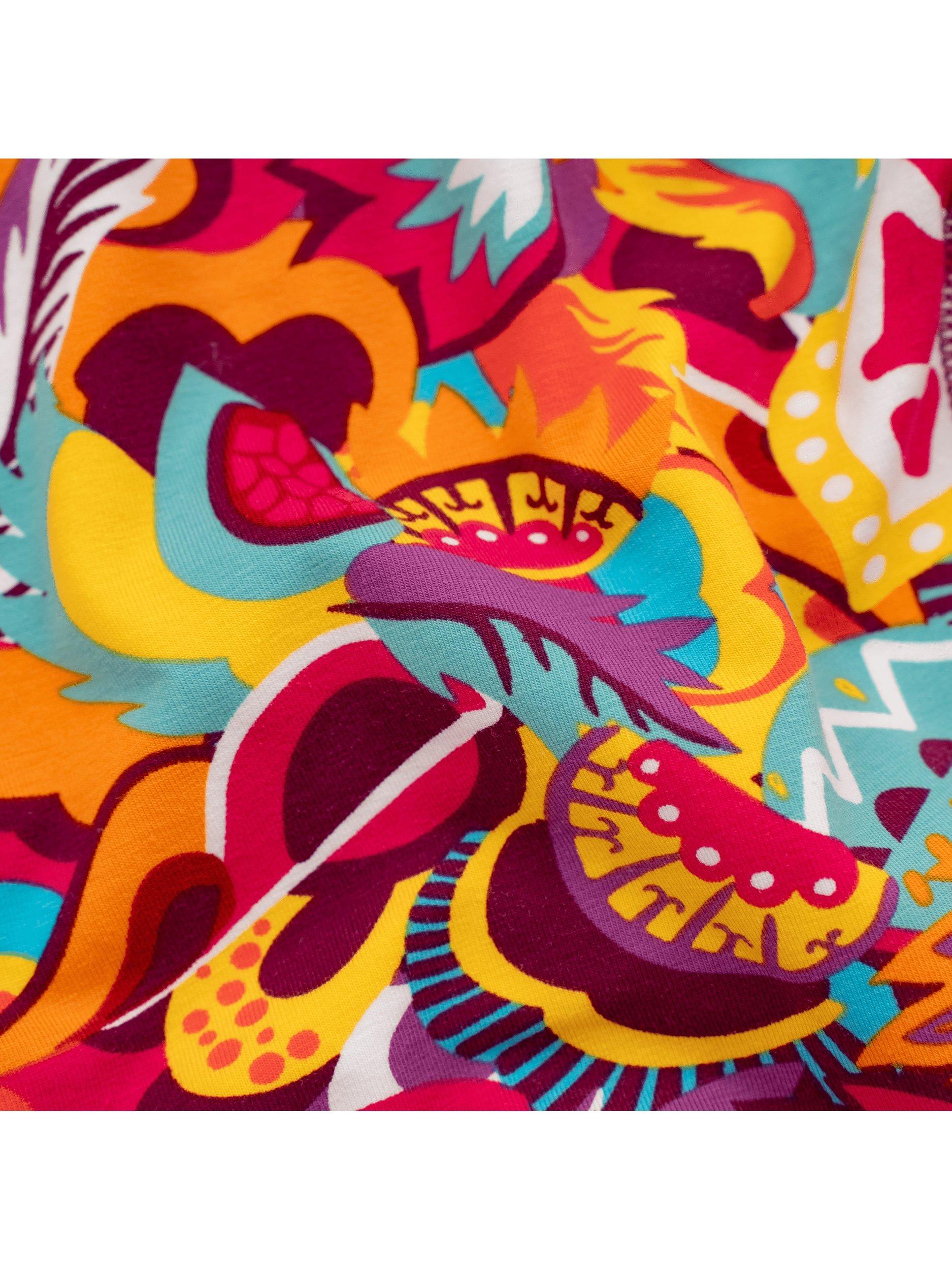 Product image 4 of 4, which shows OddBalls Festival Stretch Cotton Boxer Shorts, Multi, XXS